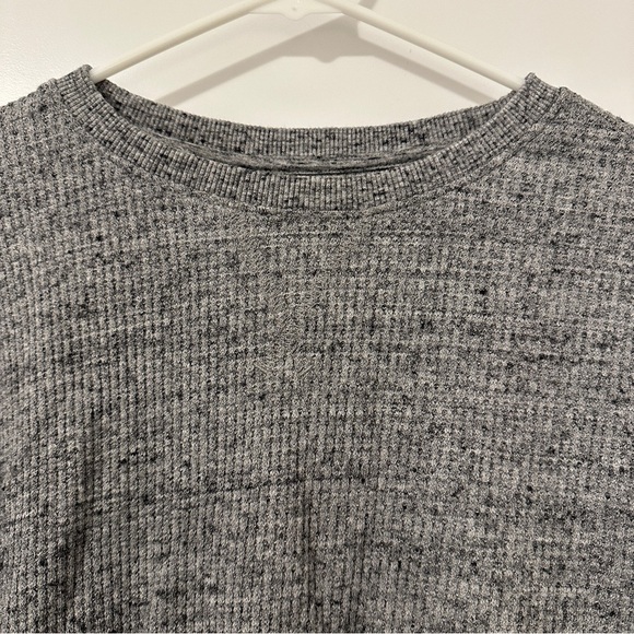 Roots Heathered Grey Organic Cotton Henley Long Sleeve T-shirt Size Extra Small - Picture 6 of 12